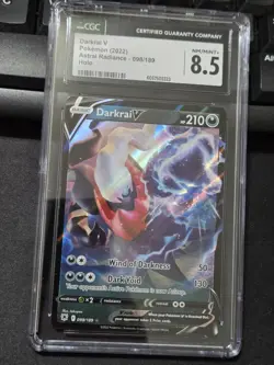 Pokemon Darkrai V Astral Radiance 098/189 Holo Ultra Rare CGC 8.5 NM/MINT+ - Image 1