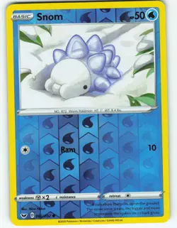Snom - Reverse Holo - 63/202 Sword & Shield - Pokemon TCG - 2020 - Image 1