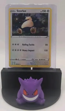 2020 Pokemon TCG Sword & Shield Snorlax Holo 140/202 Cosmos Holo Rare Card LP - Image 2