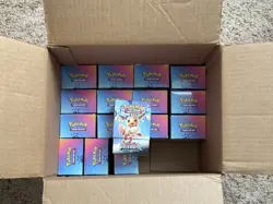 EMPTY Pokemon Scarlet & Violet Prismatic Evolutions Booster Bundle Lot Of 16 - Image 1
