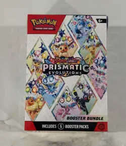 Pokemon Prismatic Evolutions Booster Bundle Box (6 Packs) English 2025 - SEALED - Image 1
