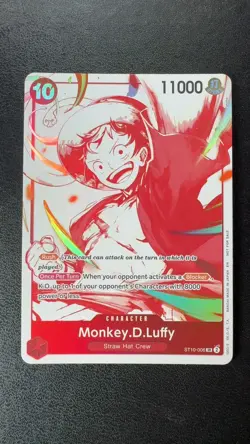 Monkey D.Luffy 3rd Anniversary Treasure Campaign Pack ST10-006 One Piece Foil NM - Image 1