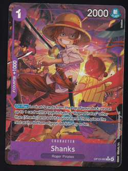 One Piece Card Game OP13-065 Shanks Alternate Alt Art R English - Image 1