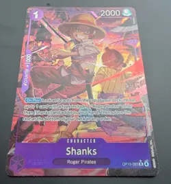 One Piece Card Game OP13-065 Shanks Alternate Alt Art R English - Image 3