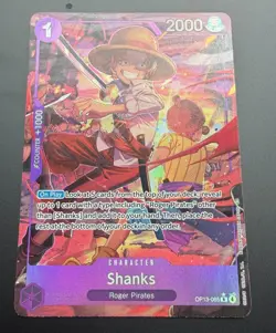 One Piece Card Game OP13-065 Shanks Alternate Alt Art R English - Image 4