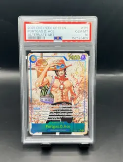 Ace (Parallel) OP13-119 SEC One Piece Carrying On His Will PSA 10 - Image 1