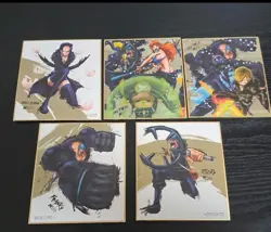 PREORDER Straw Hat Crew Japanese One Piece Film Gold Shikishi Art Set - Image 1