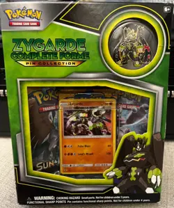 2017 RELEASE! NEW, SEALED Pokemon TCG: Zygarde Complete Forme Pin Collection 820650802737 - Image 1