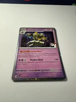 Play Pokemon Prize Pack Series 7 Shrouded Fable Cosmo Holo 020/064 Dusknoir Mint - Image 2