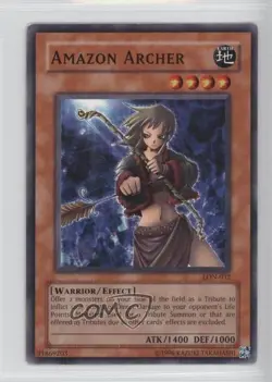 Amazon Archer Unlimited YuGiOh Labyrinth of Nightmare #LON-032 2003 READ - Image 1