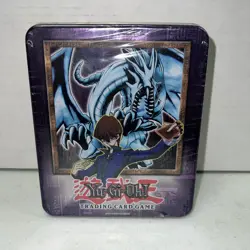 YUGIOH 2002 Blue-Eyes White Dragon BPT Booster Pack Collector's Tin - SEALED - Image 1