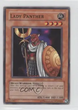 Lady Panther Unlimited YuGiOh Labyrinth of Nightmare #LON-030 2003 READ - Image 1
