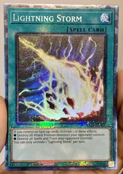 Yugioh Lightning Storm RA01-EN061 Prismatic Collectors Rare (PCR) 1st NM - Image 1