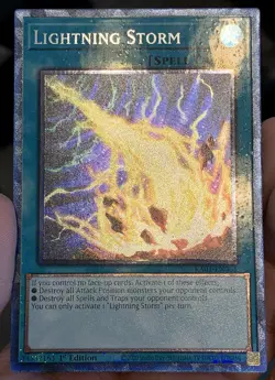 Yugioh Lightning Storm RA01-EN061 Prismatic Collectors Rare (PCR) 1st NM - Image 3