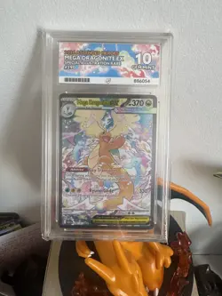 Pokemon TCG Ascended Heroes Mega Dragonite EX 290/217 ACE 10 Perfect Sub Grades - Image 1
