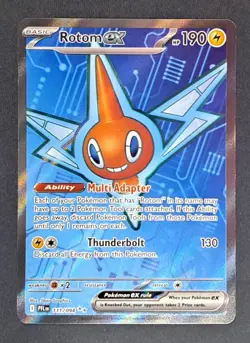 Pokemon TCG Holo Ultra Rare Full Art Rotom Ex 111/094 Phantasmal Flames NM - Image 1