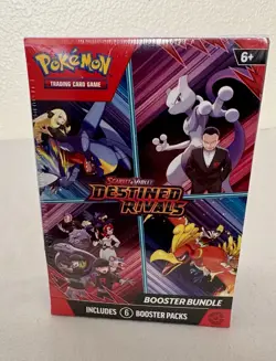Pokemon Destined Rivals Booster Bundle New Sealed - 6 Booster Packs English - Image 1