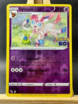 Sylveon Reverse Holo Rare Pokemon GO 035/078 NM/LP - Image 1