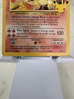 Charizard 4/102 Pokemon TCG Celebrations: Classic Collection NM - Image 3