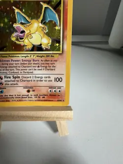 Pokemon Charizard 4/102 Base Set Unlimited Holo Rare 1999 WOTC - Image 5
