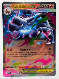 Pokemon Scarlet & Violet Phantasmal Flames Mega Charizard X ex Rare #13/94 - Image 1