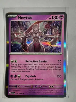 2023 Pokemon - Mewtwo 150/165 Sv: Scarlet & Violet 151 Holo - Image 1