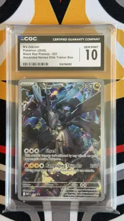 2026 POKEMON MEP ASCENDED HEROES 031 N'S ZEKROM CGC GM 10 - Image 1