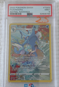 TAG Kingdra TG03/TG30 SWSH10 Astral Radiance TG Full Art UR Holo PSA 9 EN - Image 1