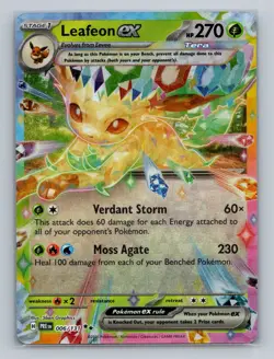 Pokemon SV: Prismatic Evolutions #006/131 Leafeon ex - Image 1