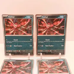 Pokemon Yveltal (Holo) 088/132 NM Mega Evolution Playset x4 - Image 2