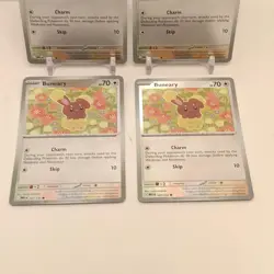 Pokemon Buneary (Reverse Holo) 107/132 NM Mega Evolution Playset x4 - Image 3