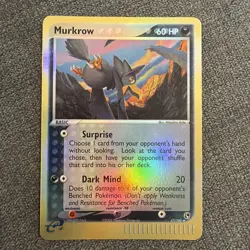 Murkrow Reverse Holo EX Sandstorm 47/100 e-Reader Pokemon TCG | NM - Image 1
