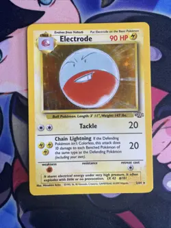 Electrode 2/64 MP/LP Played Jungle Set 1999 Pokemon Card Holo Rare Holofoil - Image 1
