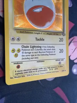 Electrode 2/64 MP/LP Played Jungle Set 1999 Pokemon Card Holo Rare Holofoil - Image 5