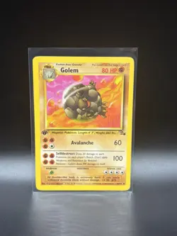 Golem 36/62 Fossil Set 1st Edition Rare Non Holo Vintage 1999 Pokemon TCG LP - Image 1