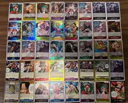 One Piece CCG: OP-13 SR And Rare Lot Of 40 - Image 1