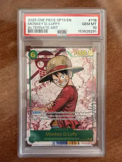 One Piece Tcg: 2025 One Piece OP13 Monkey D. Luffy Alternative Art (ingles) - Image 1