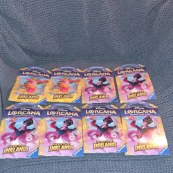 Disney Lorcana Into the Inklands Booster Packs Lot 8 Packs English - Image 1