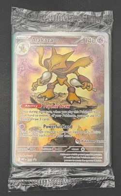 Pokemon Card Alakazam 009 Pokemon Center Promo Sealed - Image 1