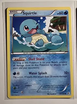 2012 Pokemon TCG Card Lot Squirtle 29/149 Wartortle 30/149 Blastoise 31/149 NM/M - Image 3