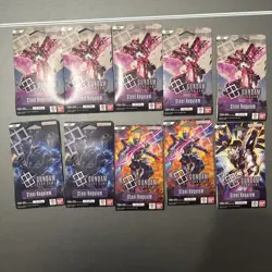 Gundam Card Game GD-03 Steel Requiem Booster Pack ENGLISH Sealed TCG Lot of 10 - Image 1