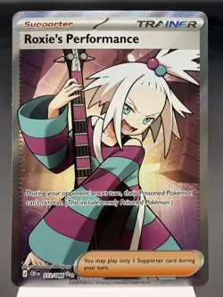 Roxie’s Performance 112/086 - Full Art Holo - Chaos Rising Pokemon Card MINT - Image 1