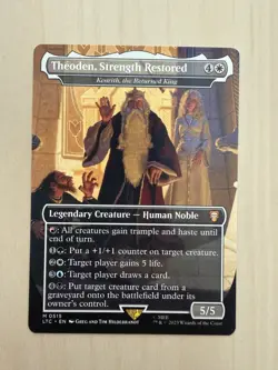 Theoden, Strength Restored - Kenrith, the Returned King - Borderless - MTG LOTR - Image 1
