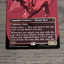 Daredevil, Man Without Fear Borderless Marvel Super Heroes Magic Mtg NM 0372 - Image 2