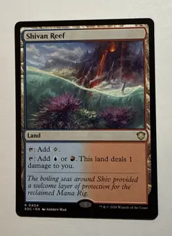 Shivan Reef #404 (NM) Commander: Secrets of Strixhaven SOC Magic MTG - Image 1