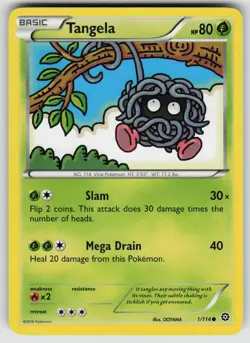 Tangela 1/114 Common Steam Siege Pokemon Lightly Played - Image 1