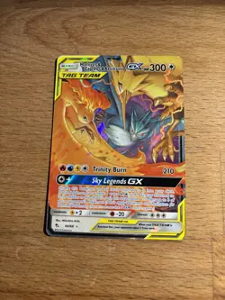 Moltres & Zapdos & Articuno 44/68 Hidden Fates Full Art Near Mint Pokemon Card - Image 1