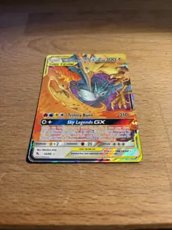 Moltres & Zapdos & Articuno 44/68 Hidden Fates Full Art Near Mint Pokemon Card - Image 3
