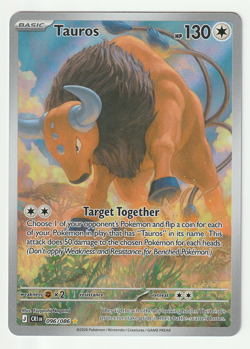 Tauros 096/086 NM Pokemon TCG Illustration Rare Chaos Rising Holo - Image 1