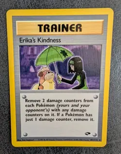 Pokemon TCG Erika's Kindness 103/132 Gym Challenge Trainer Rare English LP - Image 1